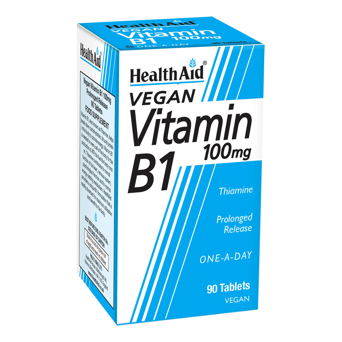 Vitamin B1 (Thiamin) 100mg - Prolonged Release - 60 Tablets