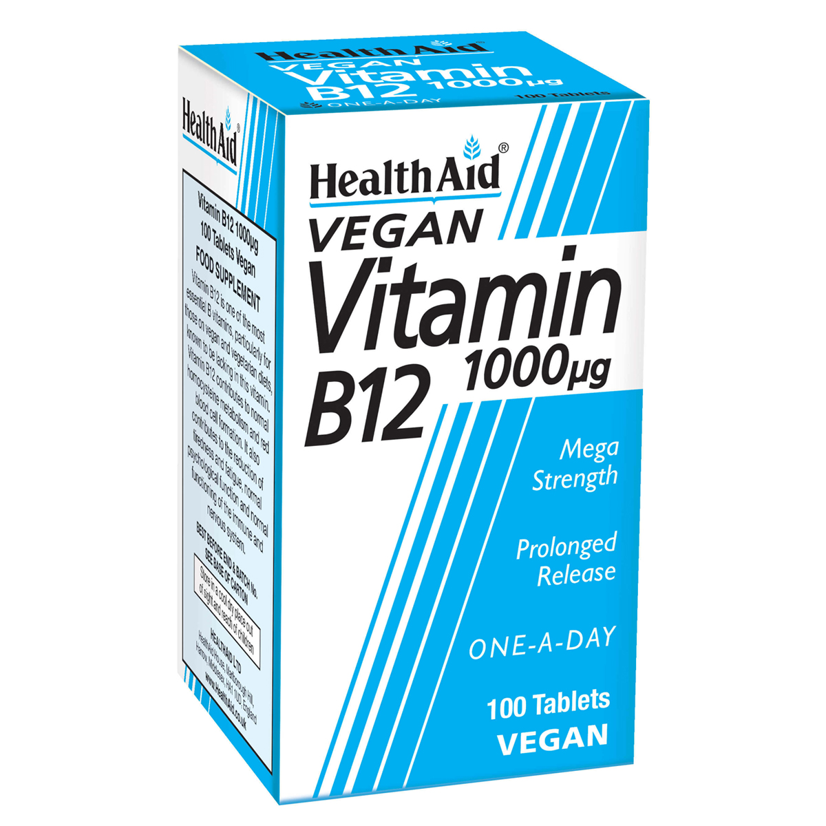 Vitamin B12 (Cyanocobalamin) 1000μg - Prolonged Release - 100 Tablets