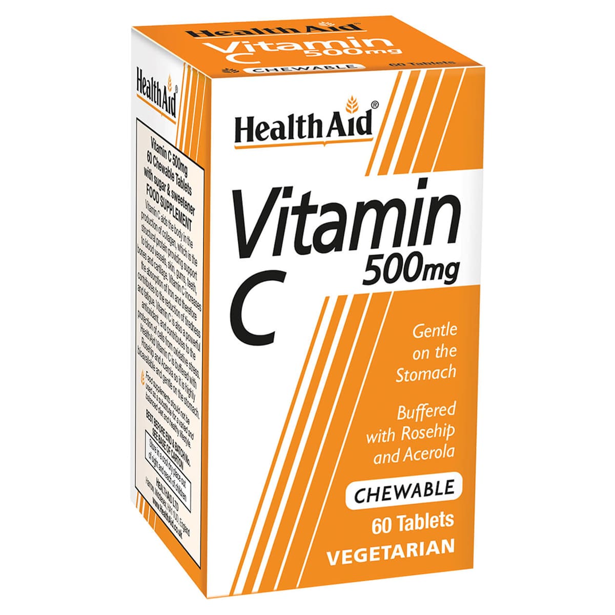 Vitamin C 500mg  - Chewable (Orange Flavour) - 60 Tablets