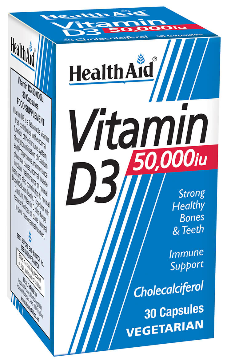 Vitamin D3 50,000iu  NEW - 30's Tablets