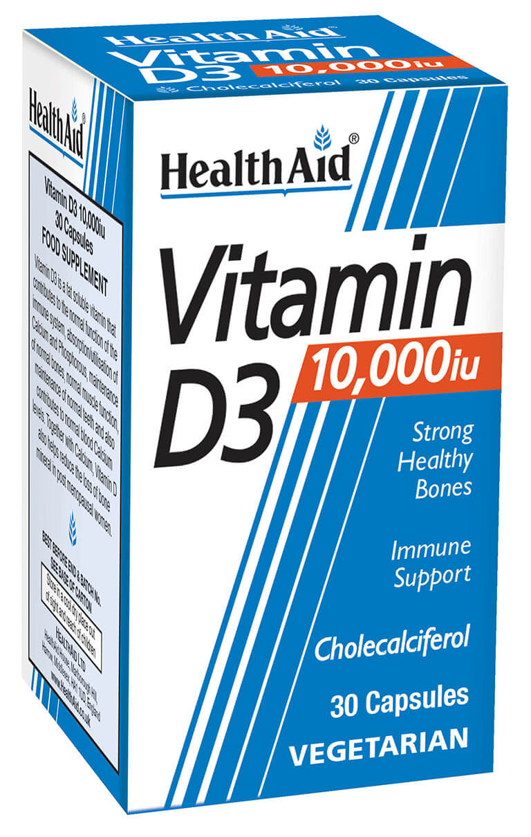 Vitamin D3 10,000iu - 30's Vegicaps