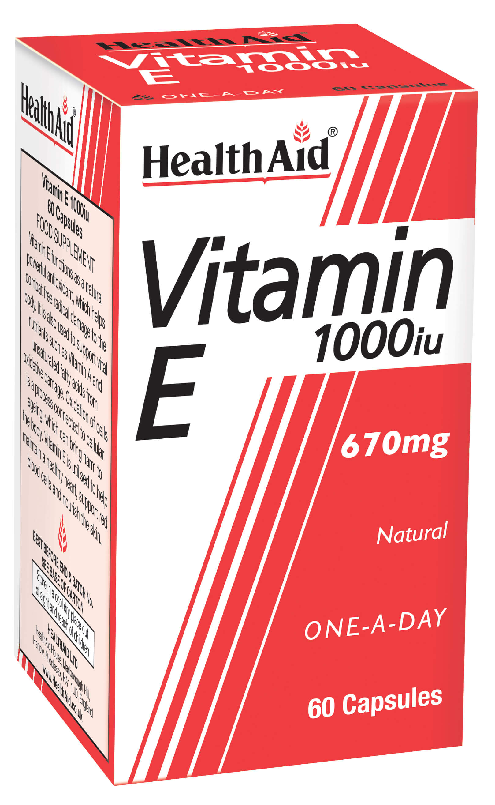 Vitamin E 1000iu Natural - 60 Capsules