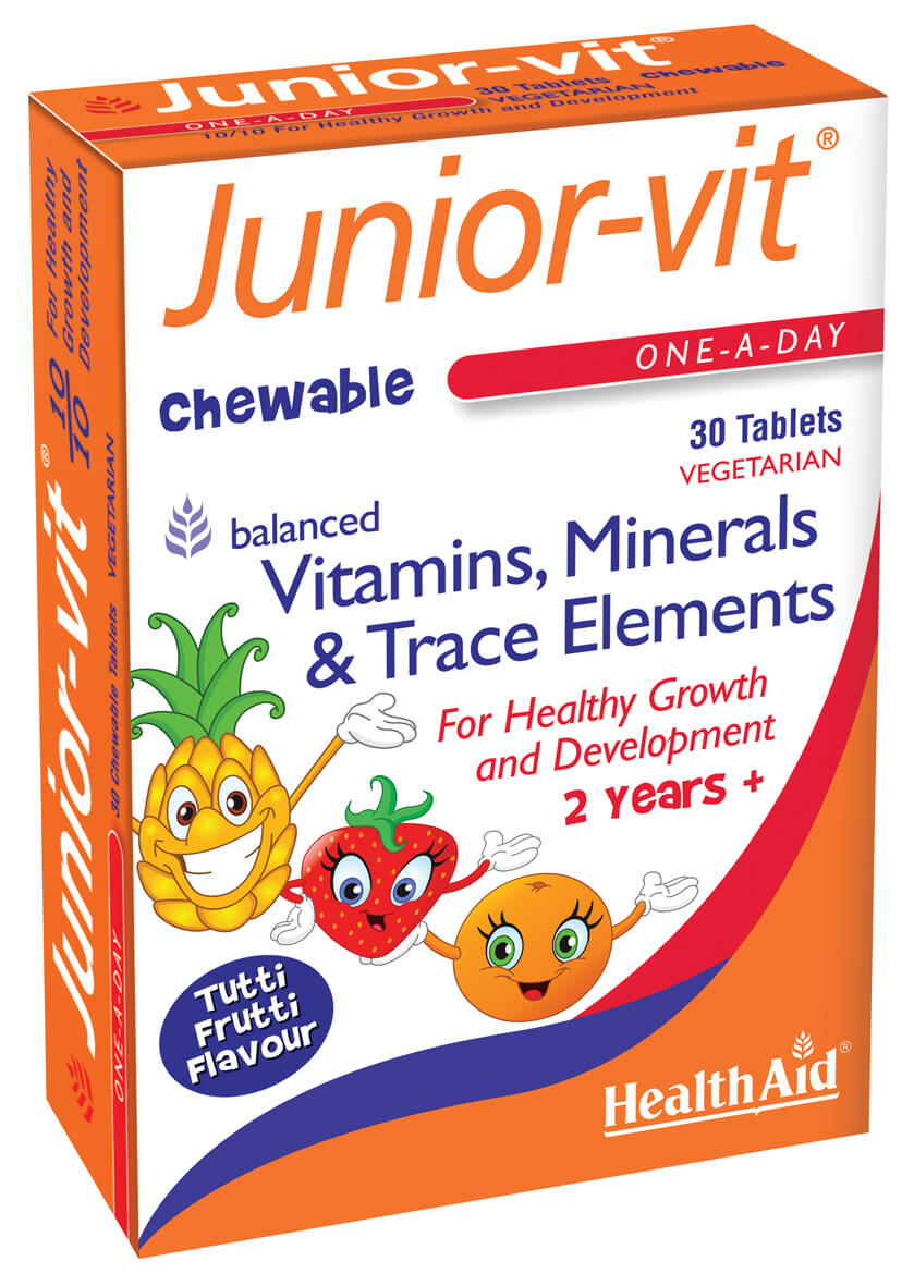 Junior-vit - Chewable (Tutti-fruity Flavour) (Age 2 plus) Blister - 30 Tablets