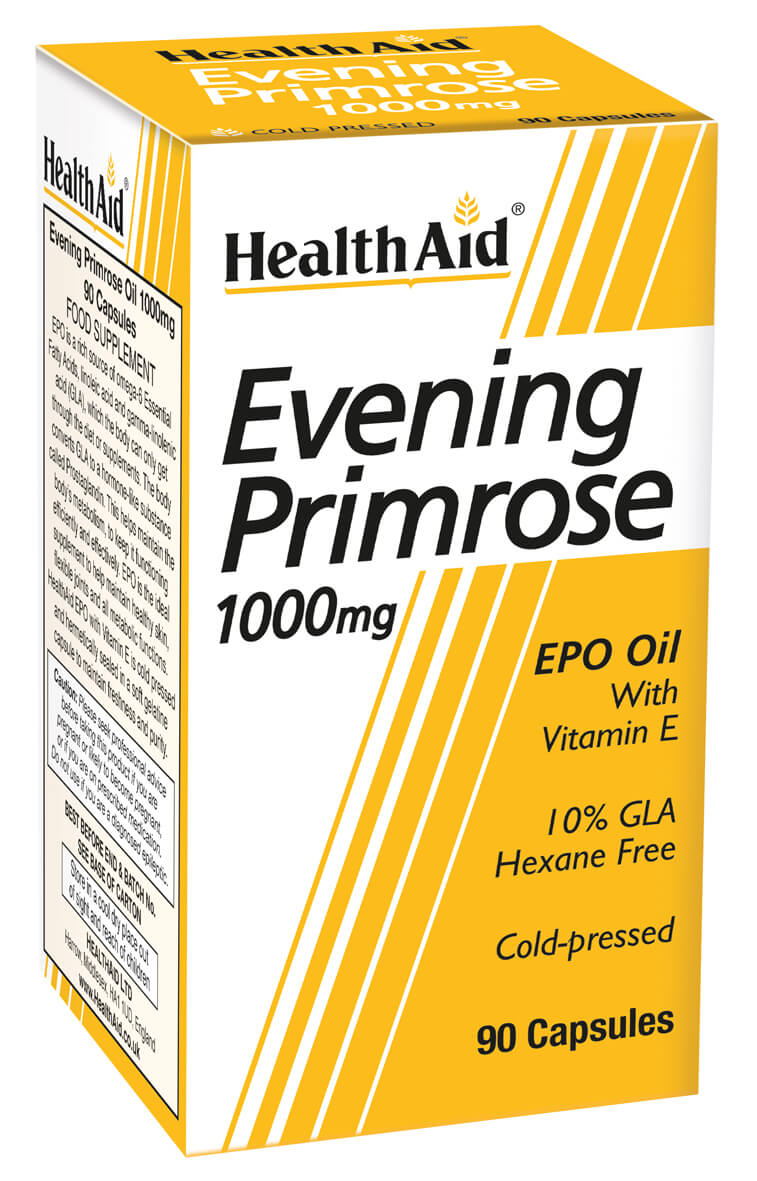 Evening Primrose Oil 1000mg + Vitamin E - 90 Vegicaps