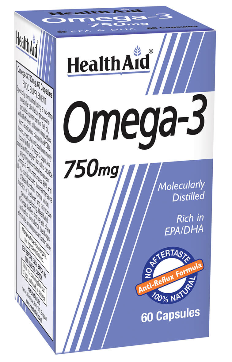 Omega 3 750mg (EPA 425mg, DHA 325mg) - 60 Capsules