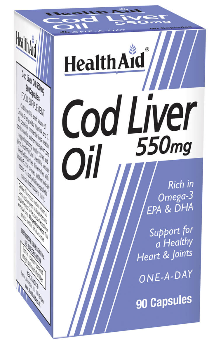 Cod Liver Oil 550mg - 90 Capsules