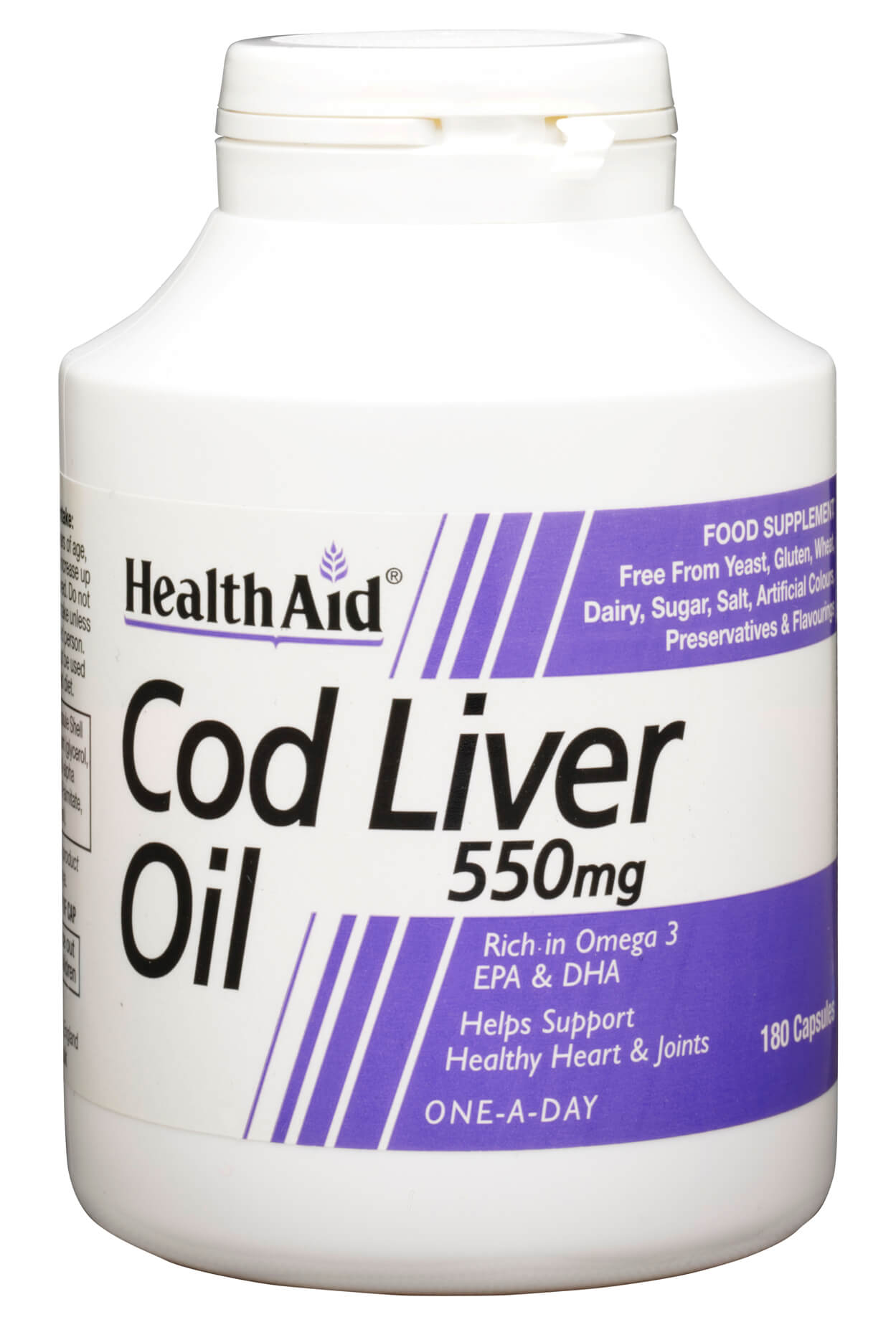 Cod Liver Oil 550mg 50% Extra Value - 180 Capsules