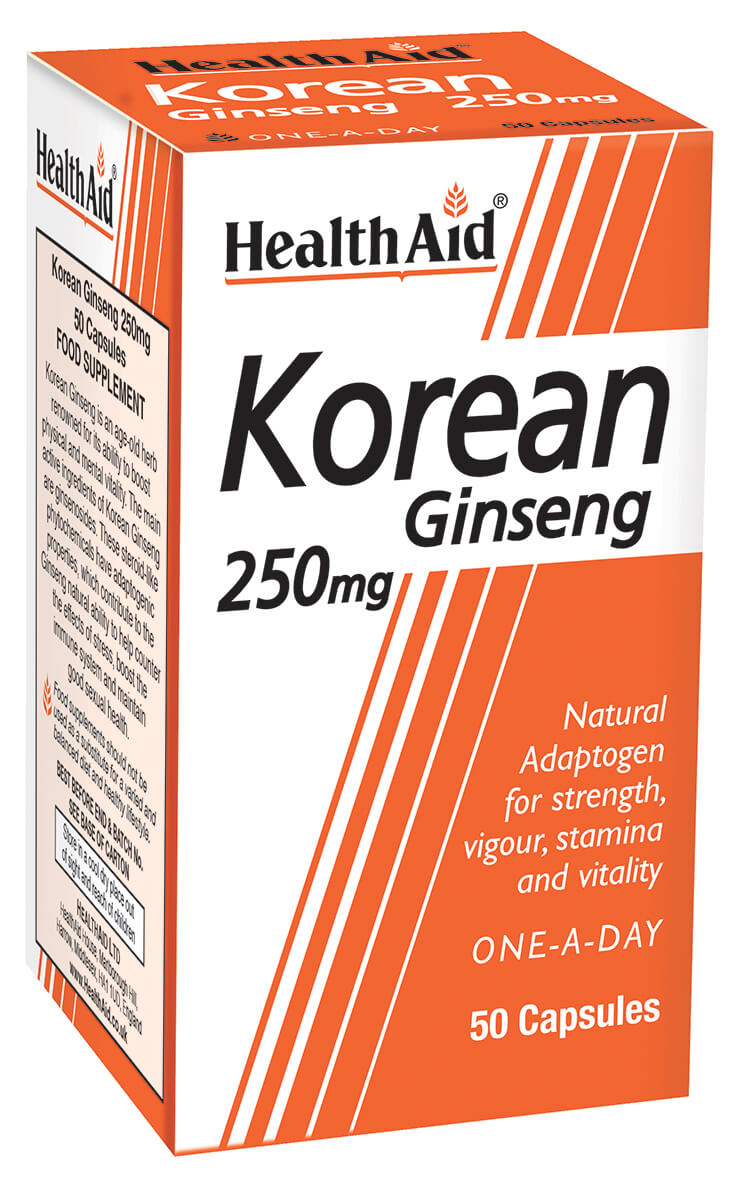 Korean Ginseng 250mg - 50 Capsules