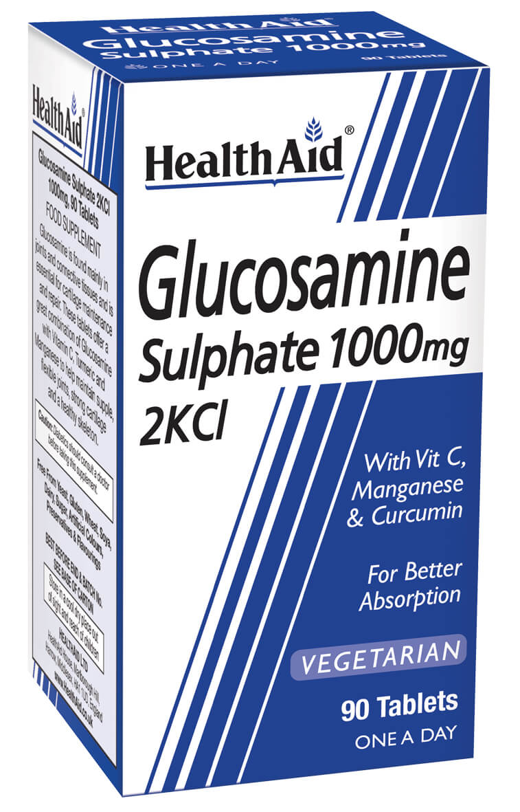 Glucosamine Sulphate 2KCl 1000mg - 90 Vegi Tablets