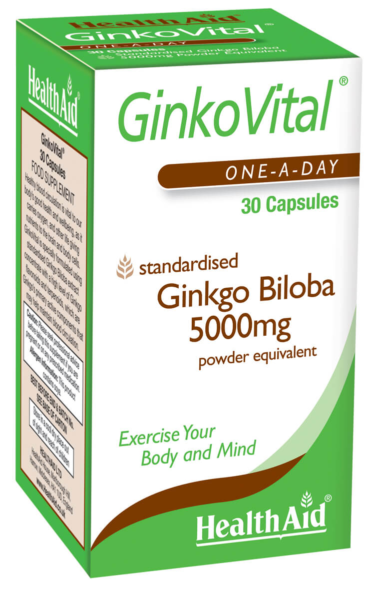 Ginko Vital™ Gingko Biloba 5000mg - 30 Capsules